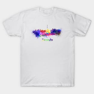 Toronto skyline in watercolor T-Shirt